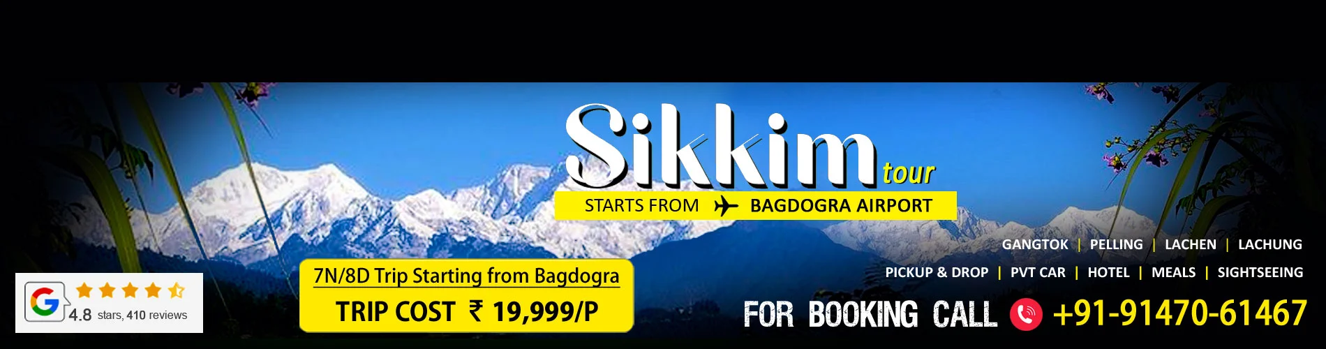 North Sikkim Package Tour from Kochi