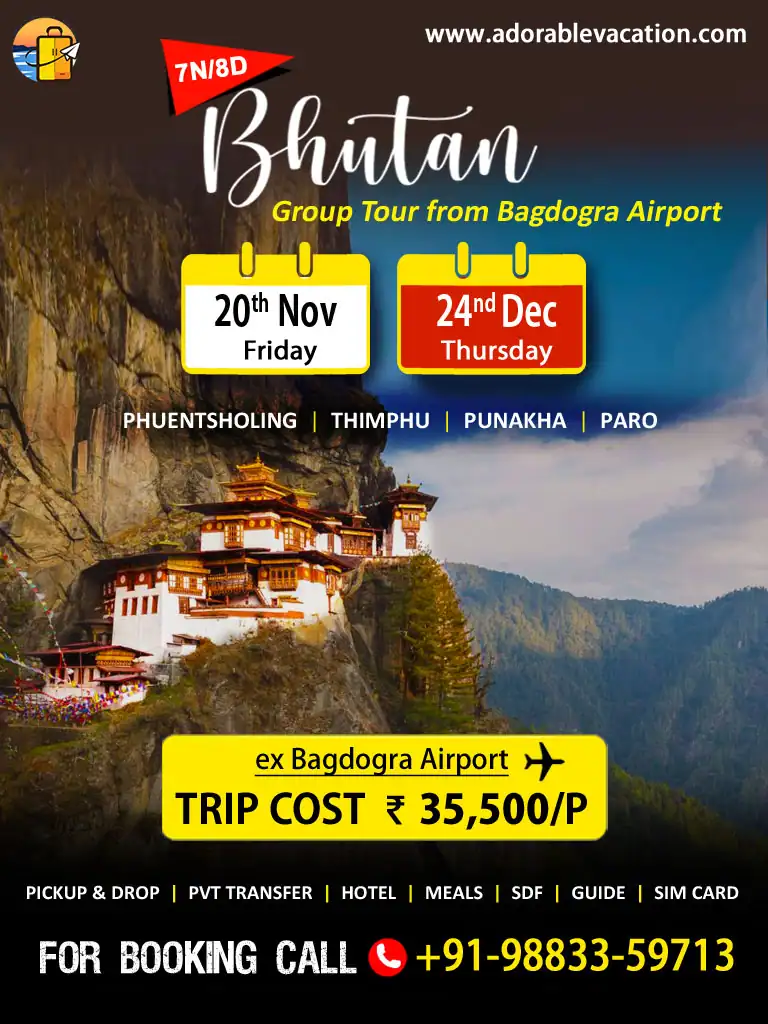 Bhutan Package Tour from Bagdogra