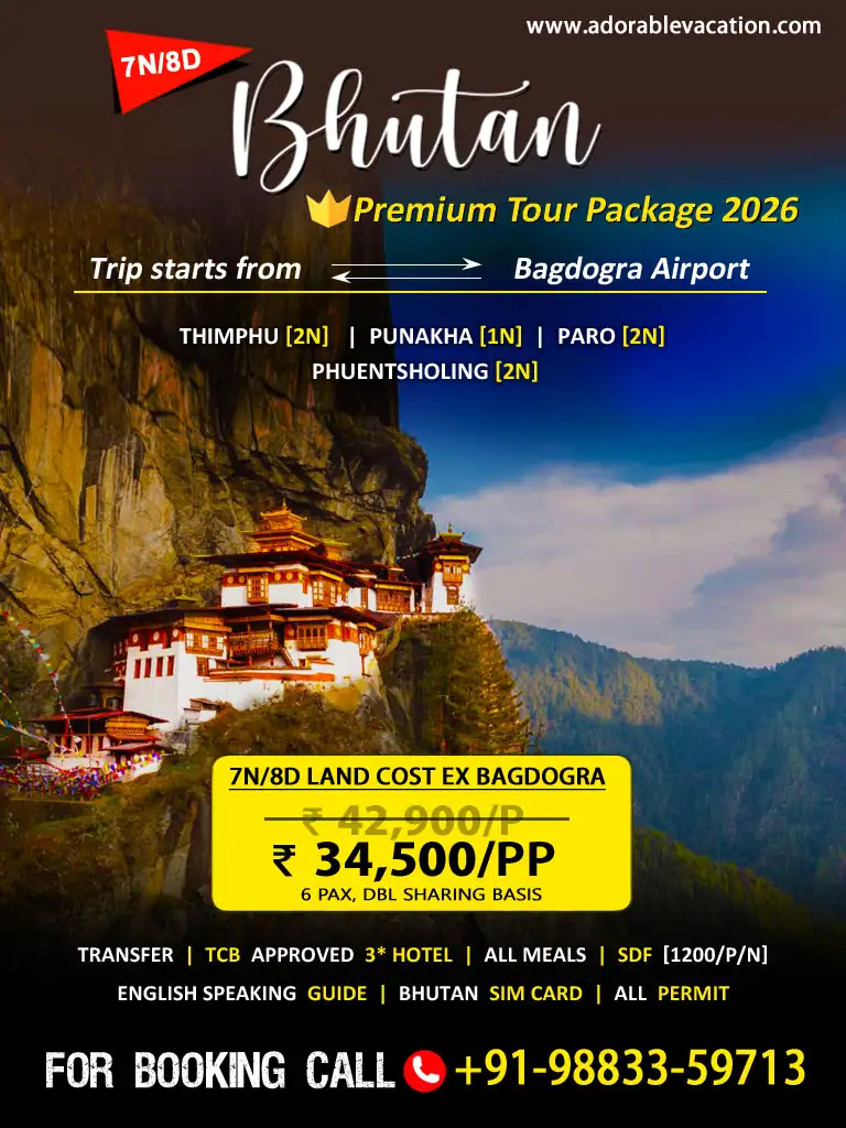 bhutan 9N 10D tour package from Hyderabad