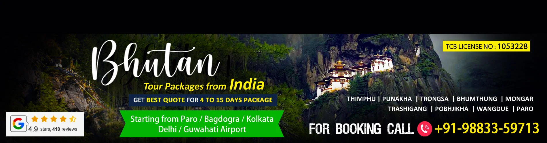 Bhutan 6 Nights 7 Days Package Tour