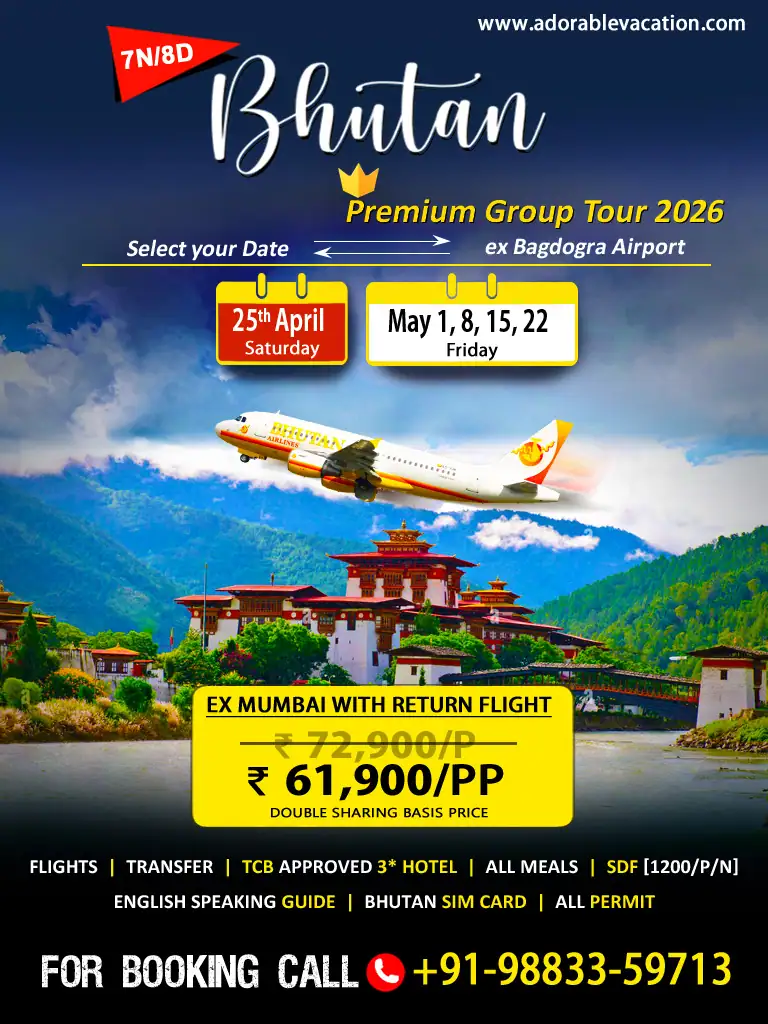 Bhutan package tour from Surat