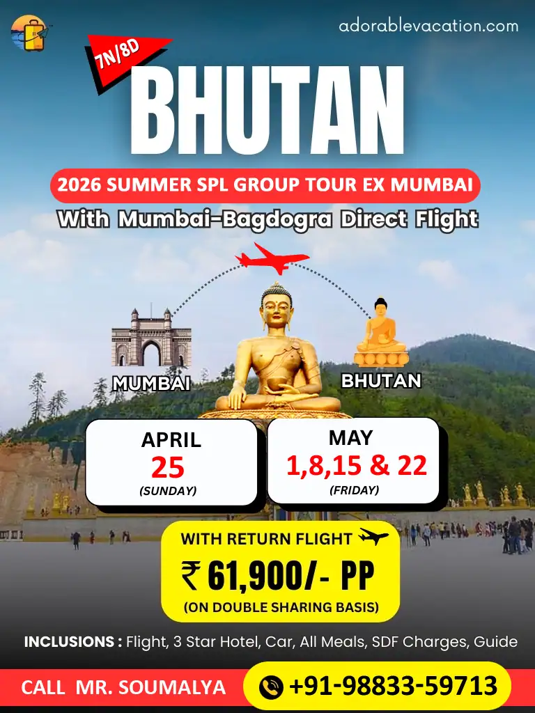 bhutan tour package from Surat