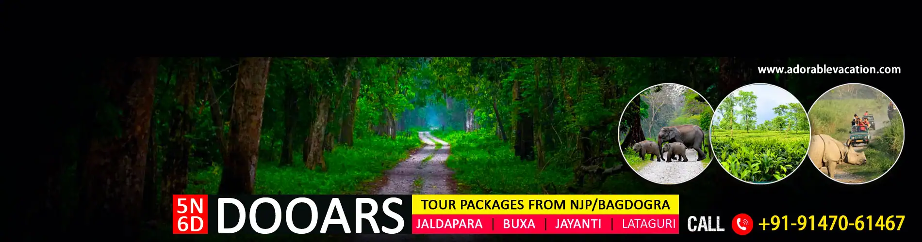 Dooars Package Tour from Hyderabad