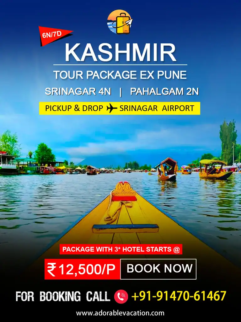 Kashmir package tour from pune
