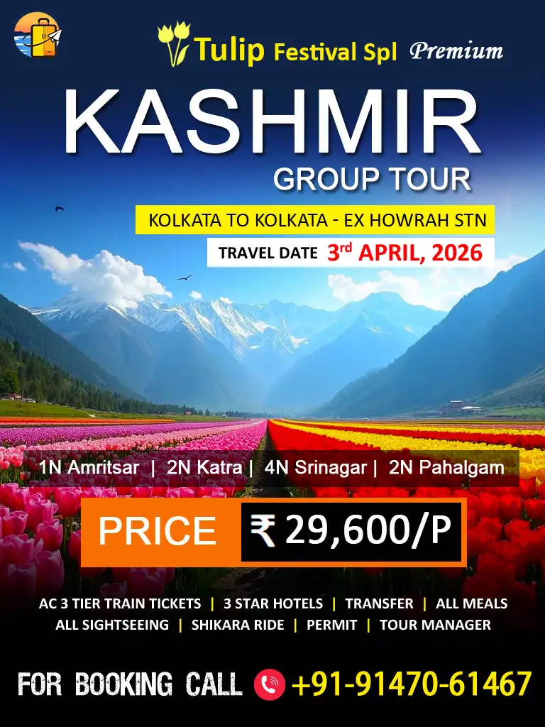 Kashmir package tour from kolkata