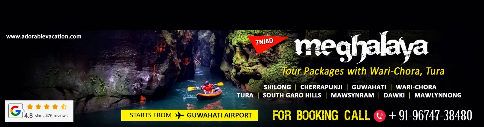 Meghalaya Package Tour from Guwahati with Wari Chora, Tura