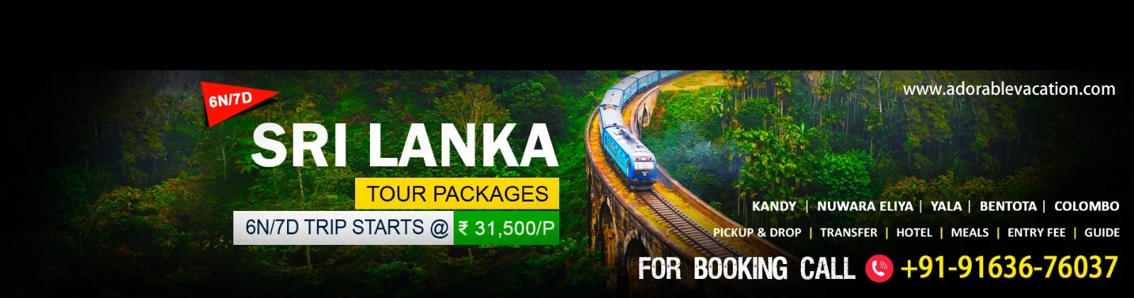 Sri Lanka Package Tour from Mumbai