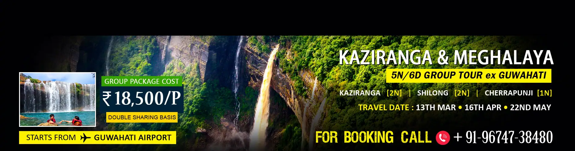 Kaziranga Package Tour From Mumbai with Elephant Safari and Jeep Safari